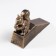 Stopper door cast iron "Squirrel" Golden Patina 11x4x14 cm