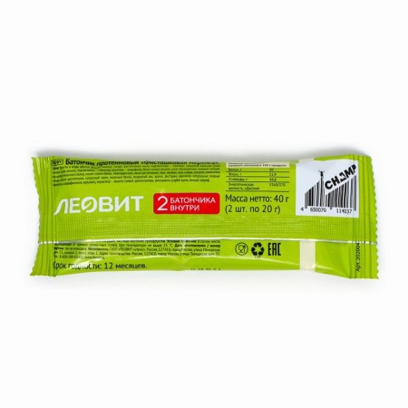 Protein Batonchik Champ "Fistashkova Merenga", 40 g-1