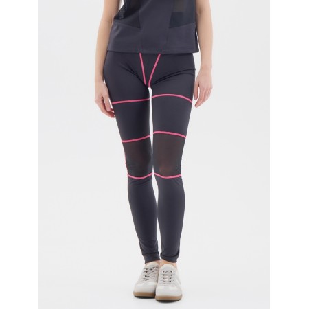 Women's legins with minaku grid, black color, rr 44