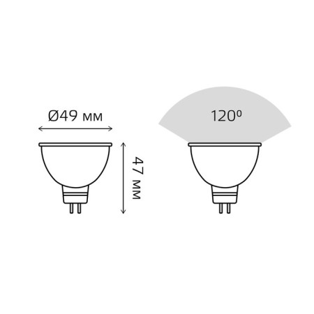 LED LED ELEMENTARY 3.5W MR16 4100K neuter. Bel. Gu5.3 300lm Gauss 13524-5