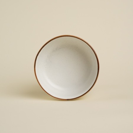 Porcelain bowl SL Home “Waves in Stone”, 650 ml, D = 14 cm, white color-1