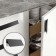Cappio RSC031 handle handle, m/o 192 mm, black color
