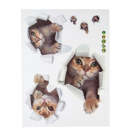 Stick 3D interior cat 60*45cm-1