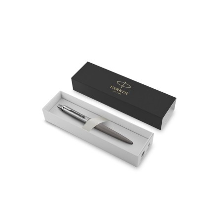 Ballpoint Parker Jotter XL K69 Matte Grey CT M, stainless steel case, blue ink-3