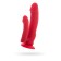 Double vibrator Black & Red by Toyfa, Red color, 19.5 cm