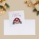 Mini-postcard "Cozy House", 7 x 7 cm, New Year