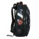 School backpack 38 x 30 x 16 cm, ergonomic back, Stavia "dinosaur 1", black