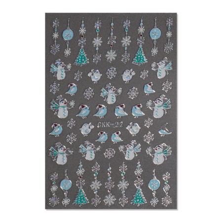 Nail stickers 9.5*6.5cm New Year CKK-22 Vygotokv COMP-2