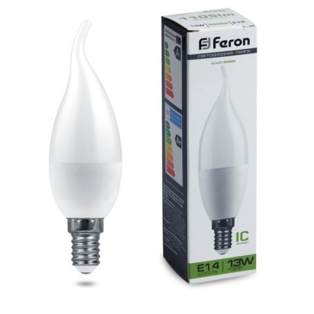LED LED Feron (13W) 230V E14 4000K C37T, LB-970-1