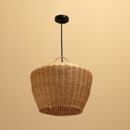 Lamp ceiling from the rattan "Daniel" 1x120W, E27, 45x45x30 cm-1