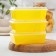 A set of containers for freezing 1 l zip, 3 pcs, yellow color