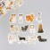 Stickers for the creativity of the "dog breed" embossing silver set 48 pcs 9x7x0.8 cm