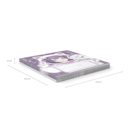 Notebook of 12 sheets in the Erichkrause Space Anime line, covered Cardboard, OFSET block, 5V, mix-13