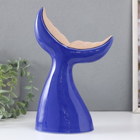 Souvenir Ceramics "Kita tail" bright blue 19.4x9.2x29 cm