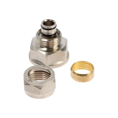 Aqualink adapter, crimp, d = 16 mm x 3/4 ", tsang/nut-2