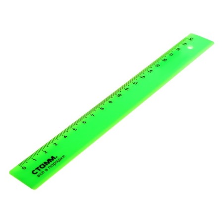 Line 20 cm Istanm, plastic, opaque, neon colors, mix-6
