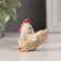 Souvenir Polystone "White Cockerel" mix 5x3x3.3 cm