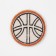 Thermal appliance from the leatherette "basketball", d = 5.5 cm, color orange color