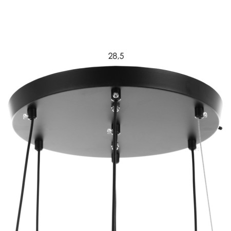 Bayerlux chandelier Sirius LED 100W 3000-6000K Black 39x41x19-119 cm-6