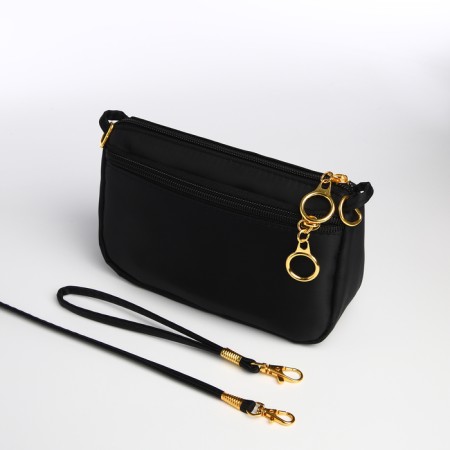 Bag Women's Cross-Bodi with a zipper, black color-7