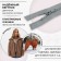 Lightning "Spiral", No. 5, detachable, automatic lock, 60 cm, light gray color