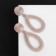 Earrings Metal "Barbados" drops, color pink gold