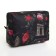 Cosmetic bag with lightning, black color