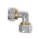 OTMO corner, crimping, 16 mm, brass