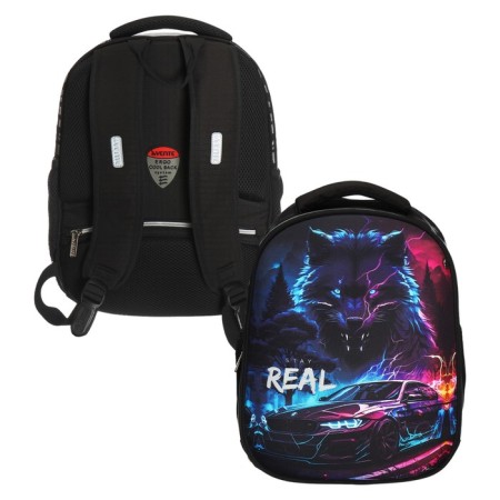 Frame backpack 38 x 29 x 17, Devente Choice Lite 17l, Stay Real Black/Purple 7033426