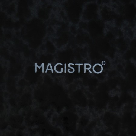 Serving dish with a saucer Porcelain Magistro "Night Rain", 31 × 18.5 × 4 cm, black color-4