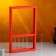 Kashpo wooden 28 × 4.5 × 40 cm with 5 flasks "Extra frame", red giving beautifully