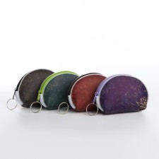 Women's wallet with zipper, color mix