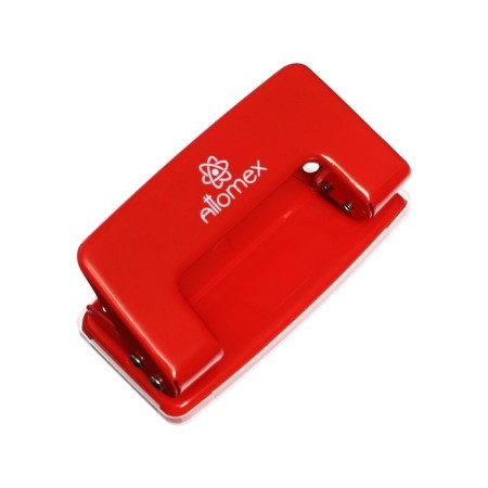 Metal hole punch 10 sheets, Attomex, red-6