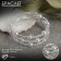 Bracelet Pearl "Spring" Shine, ball No. 2.4, white color in silver, l = 5cm