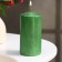 Candle - cylinder "Vintage", 5x10 cm, green