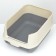 The toilet is closed with a folding top of 36 x 51 x 34 cm, gray