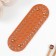 The basis for knitted products to the leatherette "elongated braid" brown 6x18 cm