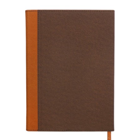 Organizer A5, 140 sheets, cage, cover of the leatherette "style", brown-12