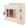 Window, 30 × 40cm, double glass of linden, bronze