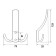 Hook Marlok 04.47.01 212-a, three-rod, color gold