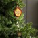 Christmas tree toy "House with Snezhin", from batteries, glow warm white