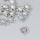 Beads Metal for creativity "Little Turtle" silver set 15 pcs