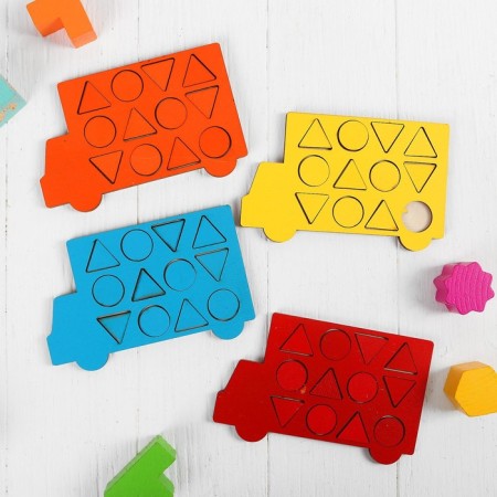 Mosaic "Truck", 15x10 cm, set 4 pcs.