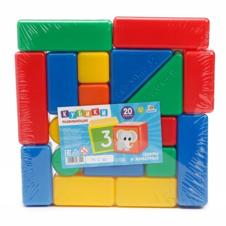 Construction set, 20 elements 4 x 4 cm-6
