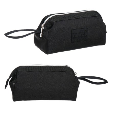 Penal soft, 1 compartment, 105 x 210 x 90 mm, voluminous, Devente Total Black, with a handle