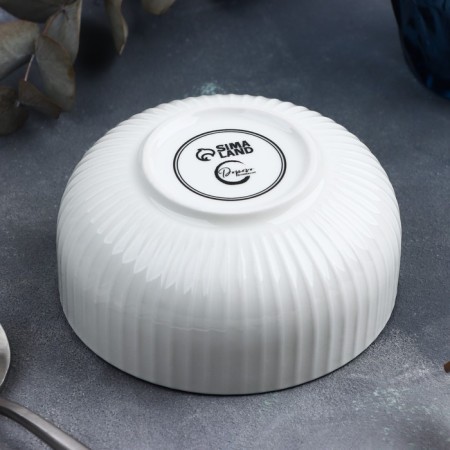 Ceramic Salamic “Flora”, 11.5 x 5.6 cm, 330 ml, white color-4