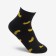 Women's socks "bananas", black color, size 23-25