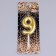 Candle in the Cake "European", number "9", 6 cm, gold