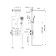 The shower system Vincea VSFW-103TMB, built-in, thermostat, tropical shower, black