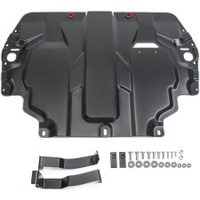 Защита картера и КПП "АвтоБРОНЯ", Seat Altea 2004-2014, Seat Altea Freetrack 2004-2014,V - 2.0/Seat Leon 20, с крепежом, 111.05107.1